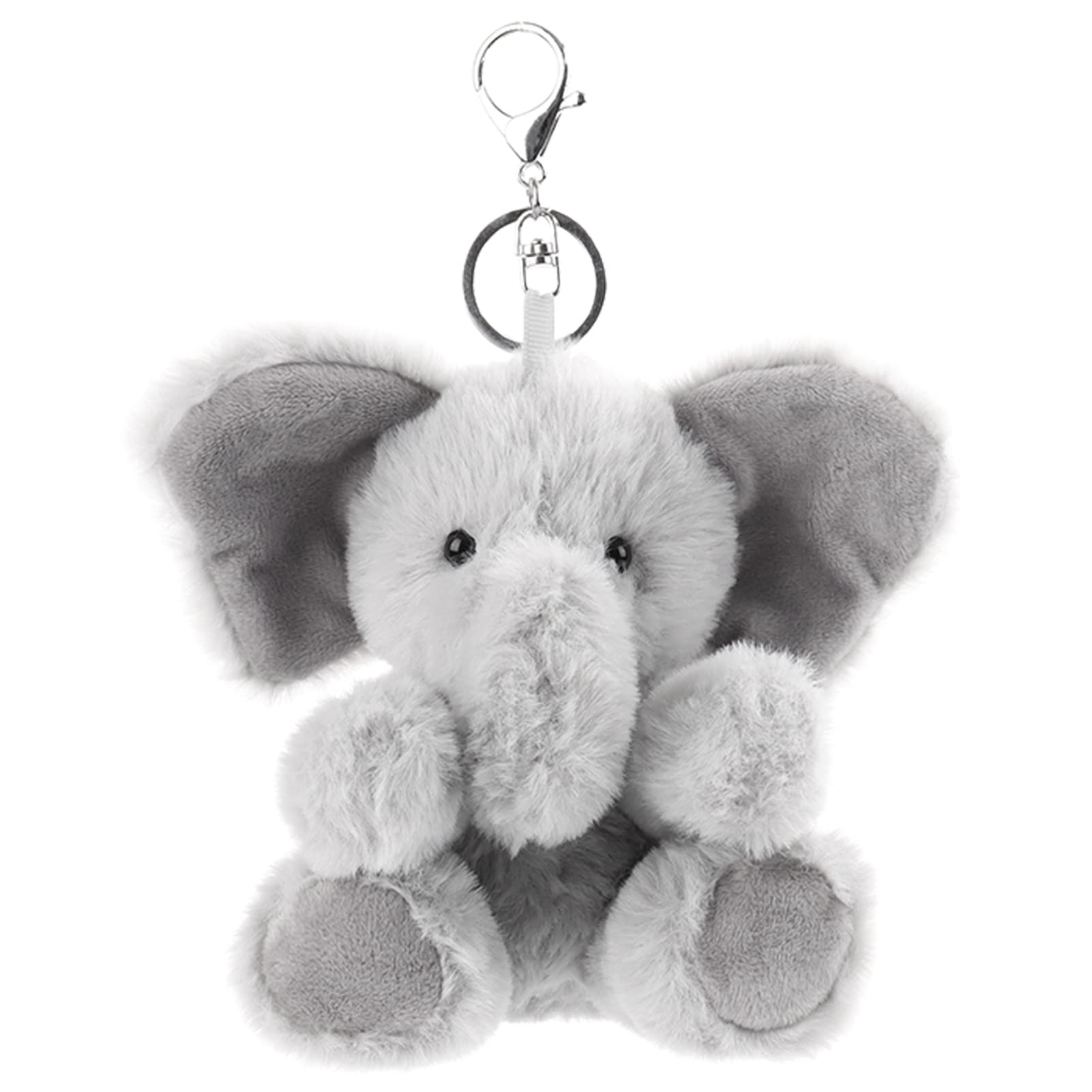 Apricot Lamb Toys Plush elephant Stuffed Animal Keychain Purse